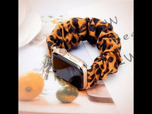 Load and play video in Gallery viewer, Sunflower Apple Watch Scrunchie Band
